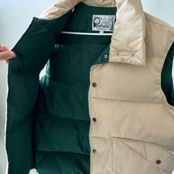 Vintage vtg Penfield puffer tan vest L - Picture 3 of 4